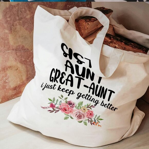 Mother's Day Tote Bag Canvas Eco-Friendly Large Foldable Versatile Gift - Picture 6 of 6